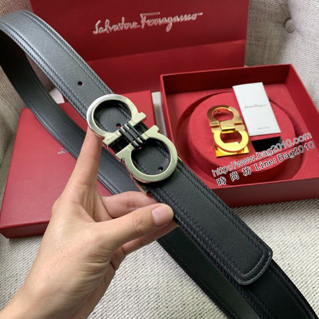 菲拉格慕男女士皮帶 Ferragamo雙扣高端禮盒腰帶  jjp2116